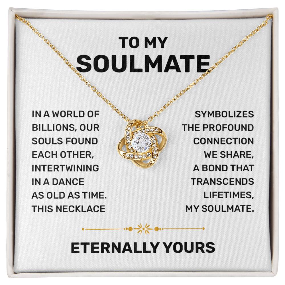 To My Soulmate Necklace for Women Wedding Day Gift for Bride from Groom