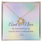 Inspirational Jewelry for Aunt, Aunt and Niece Love Knot Necklace, Gifts for Niece Birthday from Aunt, Unbreakable Bond 14K White Gold Cubic Zirconia