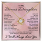 Bonus Daughter Necklace – Birthday or Christmas Gift from Stepmom or Stepdad – Stepdaughter or Step-daughter Jewelry