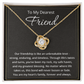 To My Friend Necklace for Women Friendship Necklace The Knot Of Bestie Jewelry BFF Gift Love Knot Pendant