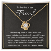 Load image into Gallery viewer, To My Friend Necklace for Women Friendship Necklace The Knot Of Bestie Jewelry BFF Gift Love Knot Pendant
