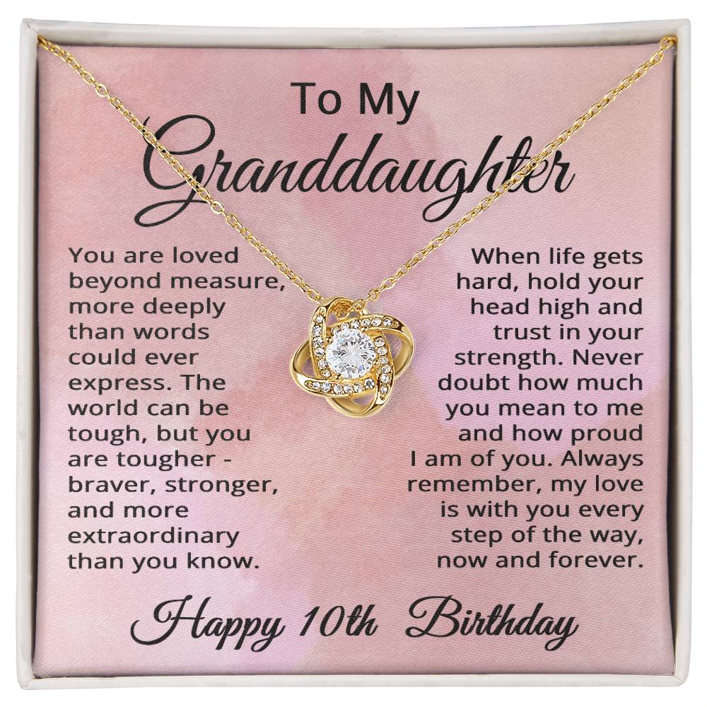 10th Birthday Gifts for Granddaughter Happy 10th Birthday Necklace Jewelry 10 Years Old Birthday Gift