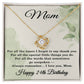 24th Birthday Gifts for Mom - 24th Birthday Necklace for Mom - Happy 24th Birthday Jewelry for Mothers