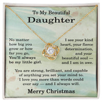 Load image into Gallery viewer, Christmas Gifts for Daughters Adult - To My Daughter Necklace for Christmas from Mom
