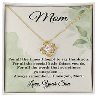 Load image into Gallery viewer, Mom Gift from Son - To My Mom Necklace from Son
