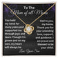 Mother’s Day Necklace from Son – Christmas or Valentine’s Day Gift for Mom – Thank You Gift for Mom - Love Knot Pendant
