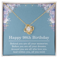 Load image into Gallery viewer, 98th Birthday Gifts for Women Best Friend Gift for Her 98 Year Old Birthday Necklace

