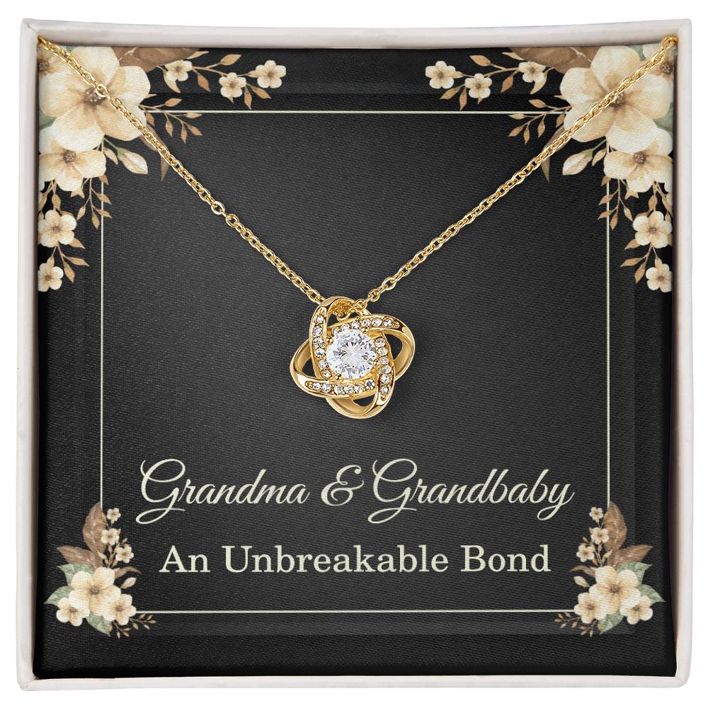 Grandma Christmas Gift from Granddaughter Grandma Grandbaby Gift An Unbreakable Bond Grandmother Love Knot Necklace