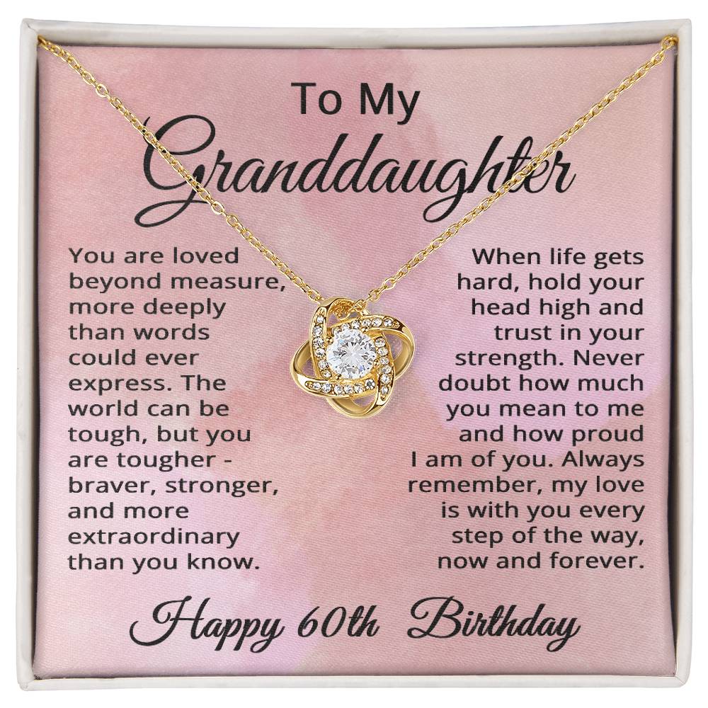 60th Birthday Gifts for Granddaughter Happy 60th Birthday Necklace Jewelry 60 Years Old Birthday Gift