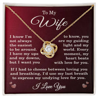 Load image into Gallery viewer, I Love You Gifts for Wife I Love You Necklace Birthday Jewelry from Husband

