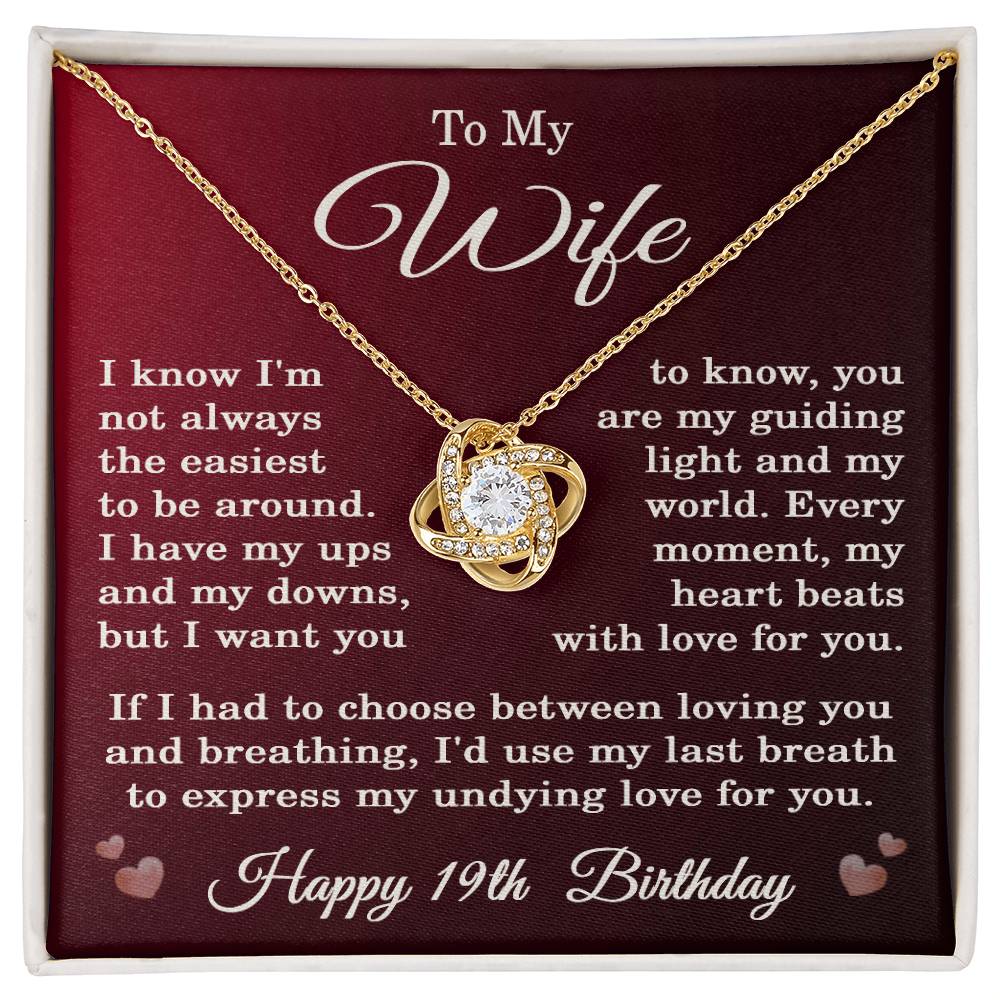 19th Birthday Gifts for Wife Happy 19th Birthday Necklace Jewelry 19 Years Old Birthday Gift