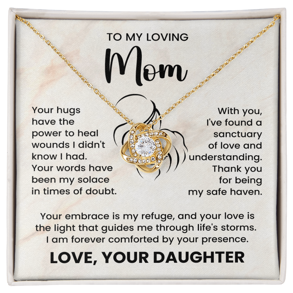 To My Loving Mom Necklace, To My Mom Gift from Daughter, Mother's Day Gift Ideas