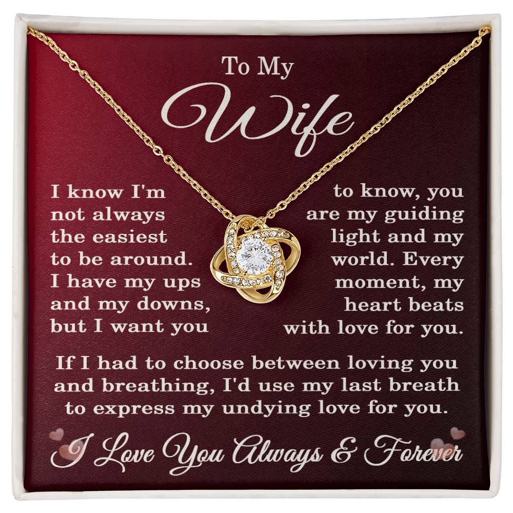 To My Wife Necklace from Husband