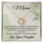Mom Necklace from Daughter - Mom Birthday Gift from Daughter - Jewelry for Mothers from Daughter