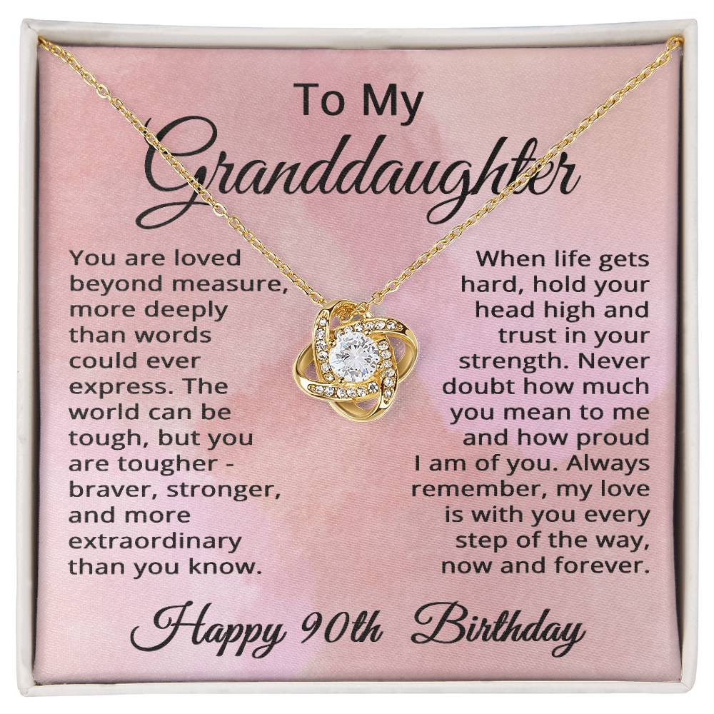 90th Birthday Gifts for Granddaughter Happy 90th Birthday Necklace Jewelry 90 Years Old Birthday Gift