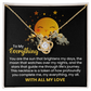 To My Everything Necklace for Wife – Inspirational Love Knot Pendant for Bride from Groom – Wedding Anniversary, Birthday, and Special Occasion Gifts for Women – With All My Love Necklace for Her