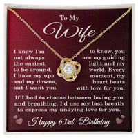 Load image into Gallery viewer, 63rd Birthday Gifts for Wife - To My Wife Necklace
