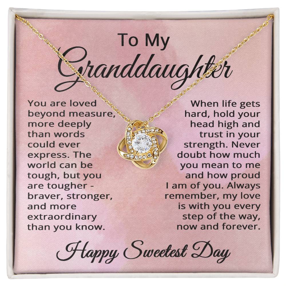 Happy Sweetest Day Gifts for Granddaughter Happy Sweetest Day Necklace Jewelry