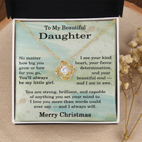 Load image into Gallery viewer, Christmas Gifts for Daughters Adult - To My Daughter Necklace for Christmas from Mom
