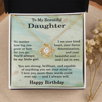 Load image into Gallery viewer, Birthday Gifts for Daughter from Dad - To My Beautiful Daughter Necklace
