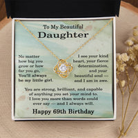 Load image into Gallery viewer, 69th Birthday Gifts for Daughter - To My Daughter Necklace
