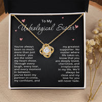 Load image into Gallery viewer, To My Unbiological Sister Necklace for Women Best Friend Gifts for Christmas Bestie Birthday Step Sister Gift for Her Bonus Sister Friendship BFF Sister-in-Law Gift
