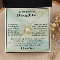 Load image into Gallery viewer, To My Daughter Necklace from Dad and Mom - Christmas Gifts for Daughter Unique
