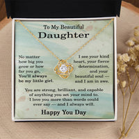 Load image into Gallery viewer, Birthday Gifts for Daughter Adult - To My Beautiful Daughter Necklace
