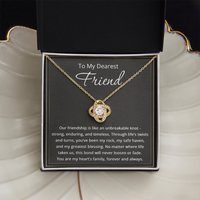 Load image into Gallery viewer, To My Friend Necklace for Women Friendship Necklace The Knot Of Bestie Jewelry BFF Gift Love Knot Pendant
