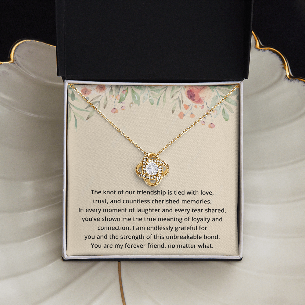 Best Friend Birthday Gifts for Her Best Friend Necklace Friendship Jewelry The Knot Of Jewelry Bestie Christmas Gift BFF
