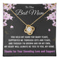 To The Best Mom Love Knot Necklace – Heartfelt Gift for Mom with Message Card