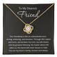 To My Friend Necklace for Women Friendship Necklace The Knot Of Bestie Jewelry BFF Gift Love Knot Pendant