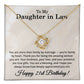 21st Birthday Gifts for Daughter in Law - To My Daughter in Law Necklace