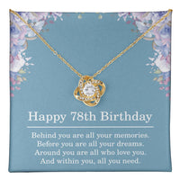 Load image into Gallery viewer, 78th Birthday Gifts for Women Best Friend Gift for Her 78 Year Old Birthday Necklace
