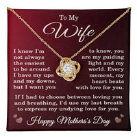 Load image into Gallery viewer, To My Wife Mother’s Day Necklace with Message Card – Romantic Pendant Gift for Wife
