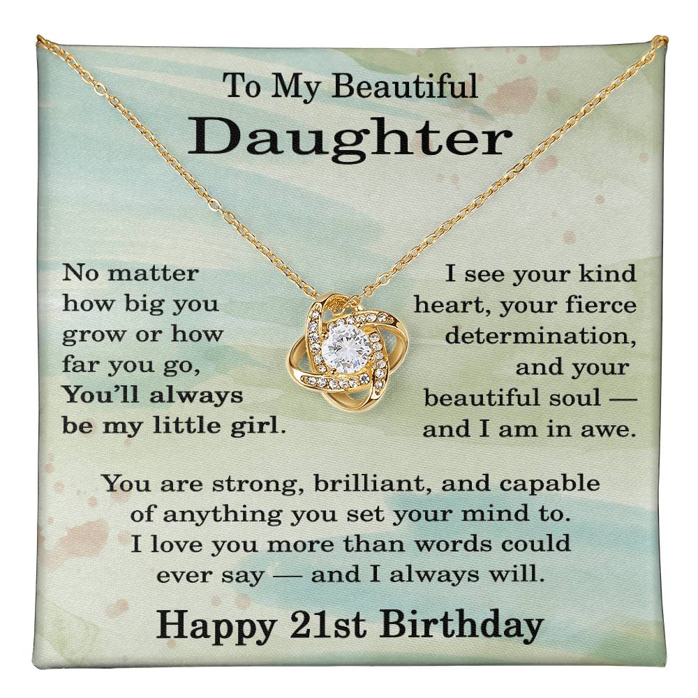 21st Birthday Gifts for Daughter - 21st Birthday Necklace for Daughter - Birthday Gift Ideas for 21 Year Old Daughter