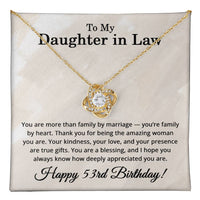 Load image into Gallery viewer, 53rd Birthday Gifts for Daughter in Law - To My Daughter in Law Necklace
