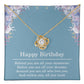 Birthday Necklace for Women - Love Knot Necklace for Best Friend