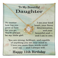 Load image into Gallery viewer, 11th Birthday Gifts for Daughter - To My Daughter Necklace
