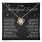 To My Unbiological Sister Necklace for Women Best Friend Gifts for Christmas Bestie Birthday Step Sister Gift for Her Bonus Sister Friendship BFF Sister-in-Law Gift