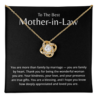 Load image into Gallery viewer, Mother-in-law Gifts - To The Best Mother in Law Necklace
