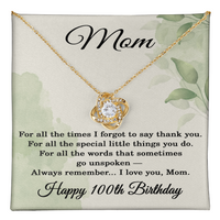 Load image into Gallery viewer, 100th Birthday Gifts for Mom - Mom Necklace for Women
