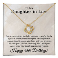 Load image into Gallery viewer, 48th Birthday Gifts for Daughter in Law - To My Daughter in Law Necklace
