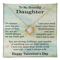 Load image into Gallery viewer, Daughter Valentines Day Necklace for Daughter from Dad
