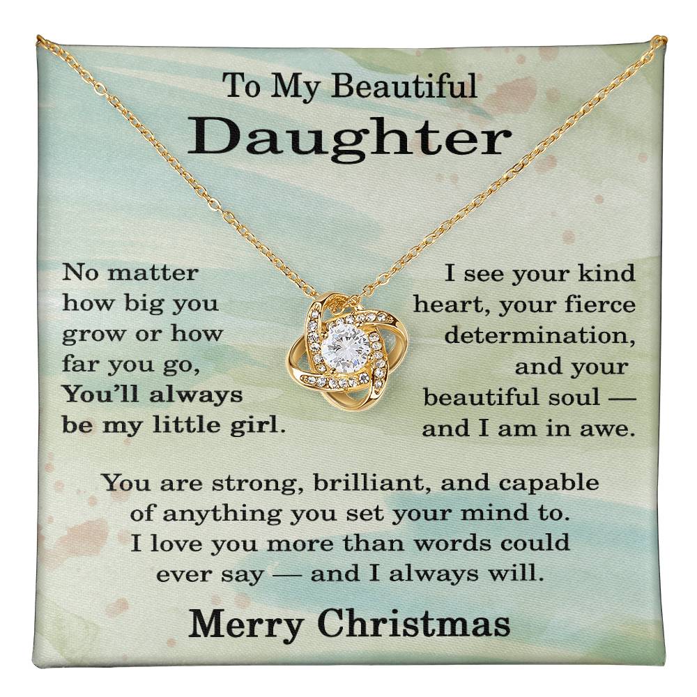 Christmas Necklace for Daughter from Mom and Dad