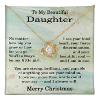 Load image into Gallery viewer, Christmas Gifts for Daughters Adult - To My Daughter Necklace for Christmas from Mom
