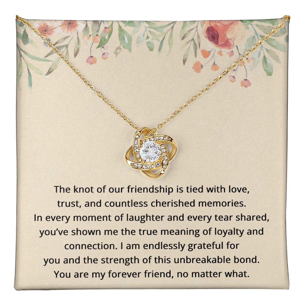 Best Friend Birthday Gifts for Her Best Friend Necklace Friendship Jewelry The Knot Of Jewelry Bestie Christmas Gift BFF