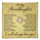 Granddaughter Gift To My Granddaughter Necklace from Grandpa Grandma Grandparents for Graduation Christmas Birthday Love Knot Pendant