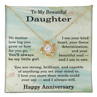 Load image into Gallery viewer, Anniversary Jewelry for Daughter from Mom and Dad - Anniversary Necklace for Daughter
