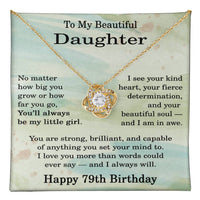 Load image into Gallery viewer, 79th Birthday Gifts for Daughter - To My Daughter Necklace
